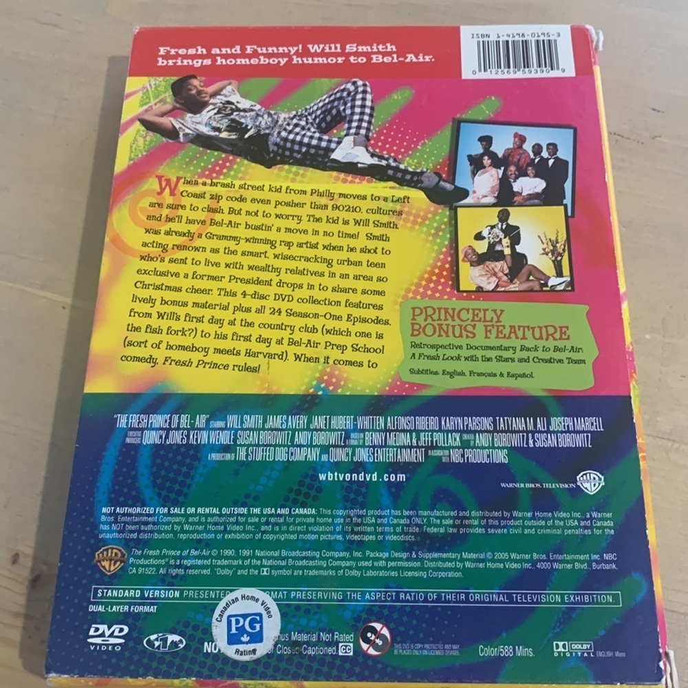 Vintage The Fresh Prince Of Bel-Air The Complete First Season DVD Set - Picture 3 of 7